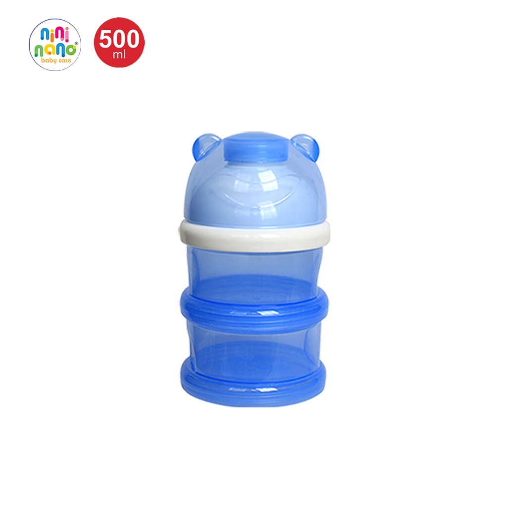 Nininano Tempat Susu Bubuk Bayi Kontainer Wadah Susun Tumpuk Traveling Baby Milk Powder Container
