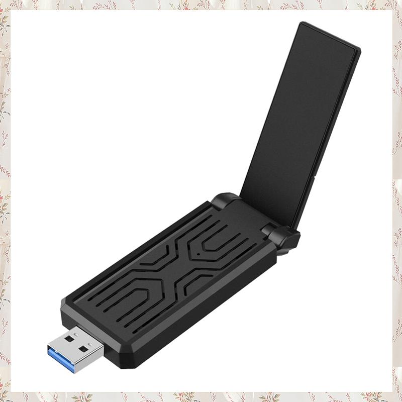 (KWSQ) AX5400 Wifi Adapter USB Network Card Wifi 6e Tri-Band Dongle for Pc Desktops Laptop 10 11 Dri