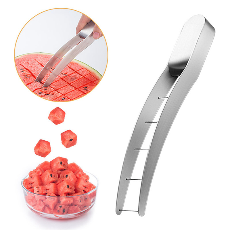 Dụng cụ cắt lát dưa hấu, dưa thép không gỉ Slicer, đa chức năng dao gọt hoa quả, ví Xa lát trái cây, dưa hấu, dưa đỏ, đu đủ, Thanh Long