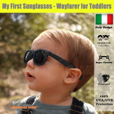 My First Sunglasses 100% UV Kids Children Sunglasses (~4 to 6 Years Old)- by Dropnoise Store
