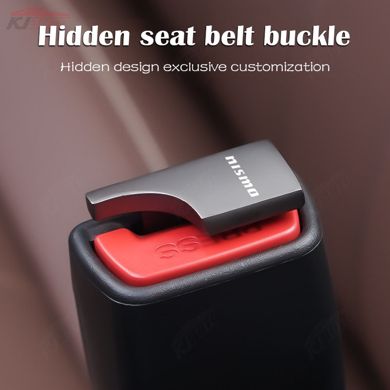 Nissan Nismo Zinc Alloy Hidden Car Safety Seat Belt Buckle Clip New Energy Vehicles Alarm Eliminator ราคา 59 บาท*ส่งฟรี