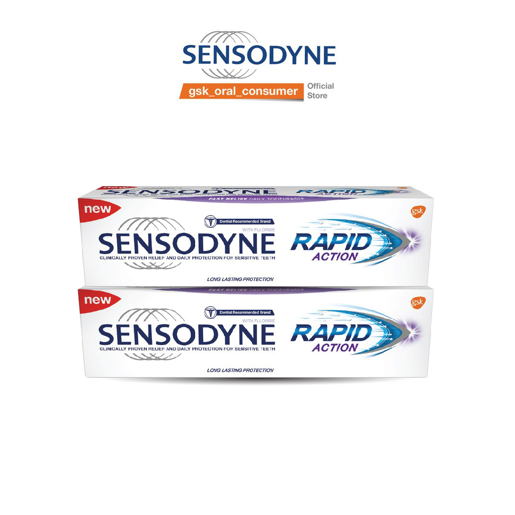 Bộ 2 Kem đánh răng Sensodyne Rapid Action 100g