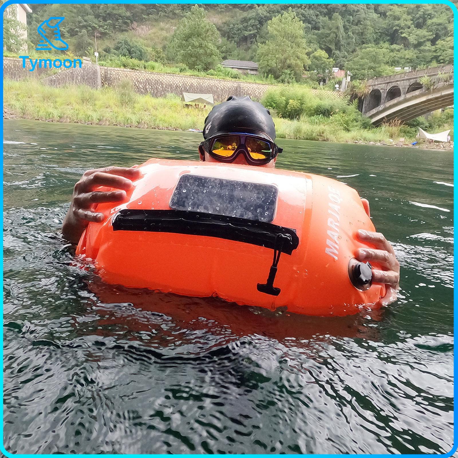 Perfeclan Swim Bouy Orange Sturdy Lightweight Clear Phone Pockets for Open Water PVC High Visibility for Swimmer Fishing Beach Paddling ราคา 17,178 บาท*ส่งฟรี
