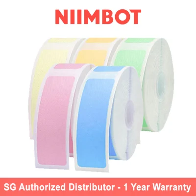 NIIMBOT D11 / D110 Thermal Label Stickers (Pure Colour) with Self-Adhesive, Niimbot D11 Paper Niimbot D11 Label Sticker 12x40mm 160pcs