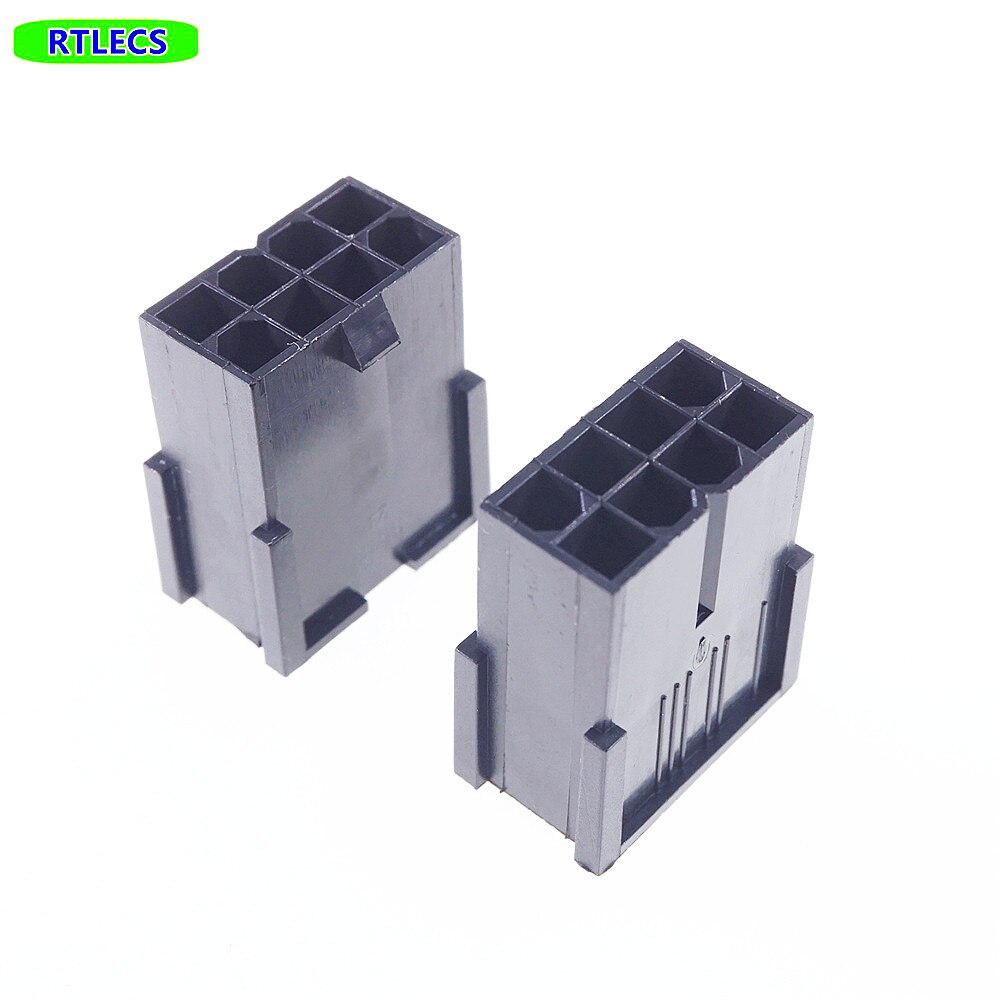 100 pcs 8 vị trí 8 pin 4.20mm cắm nhà ở nữ ATX CPU PSU 8 p máy tính PC Vỏ đầu nối nguồn không có cánh Tai 5559 RoHS