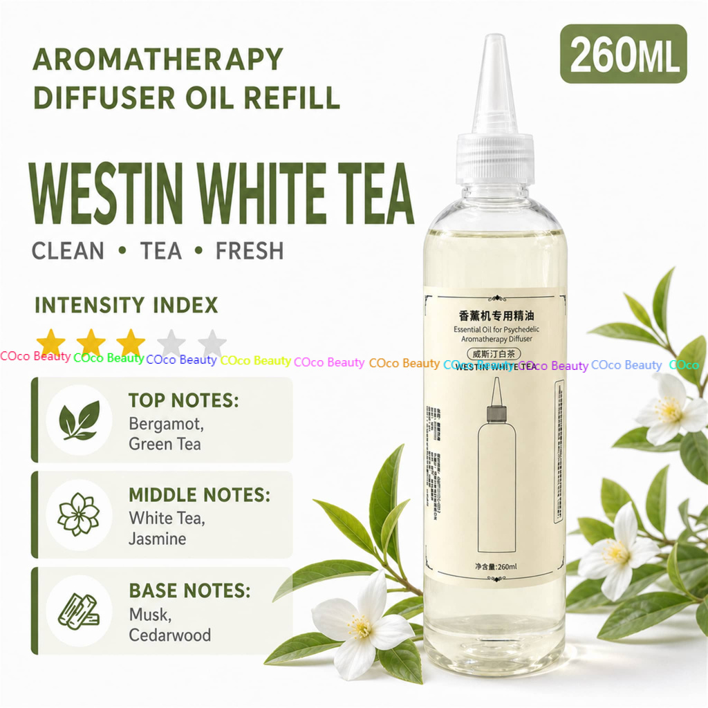500ml/260ml Essential Oil Refill Minyak Pewangi Humidifier Aromatherapy Diffuser 25 Scents Hotel Fragrance