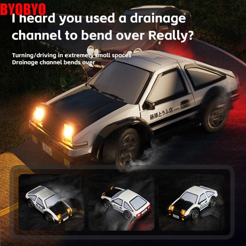 SADIE 1/64 มินิ AE86 รถดริฟท์ RC พลาสติก ขาวดำ รถสตั๊นท์ RC สร้างสรรค์ แข่งรถ รถแข่งควบคุมระยะไกล ของขวัญของเล่น ราคา 611 บาท*ส่งฟรี