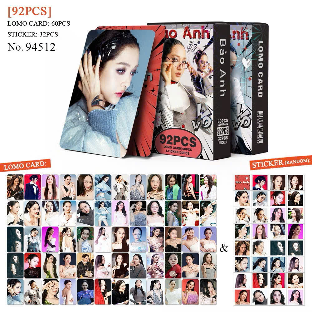 [TẶNG 32 STICK DÁN] COMBO 60 Ảnh Em Xinh Say Hi 92PCS Tấm Ảnh - Card Em Xinh Say Hi Photocard Hình Ả