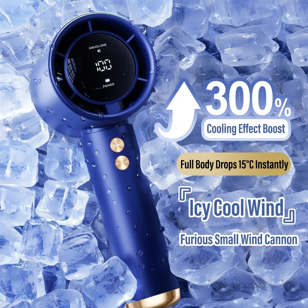 พัดลมกังหันตั้งโต๊ะ USB ความเร็ว 100