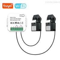 Smart Sensor Tuya Wifi Intelligent Energy Meter Solar PV System Power Production Consumption Bidirectional Monitoring Meter Mobilephone APP Control Power Monitor with CT