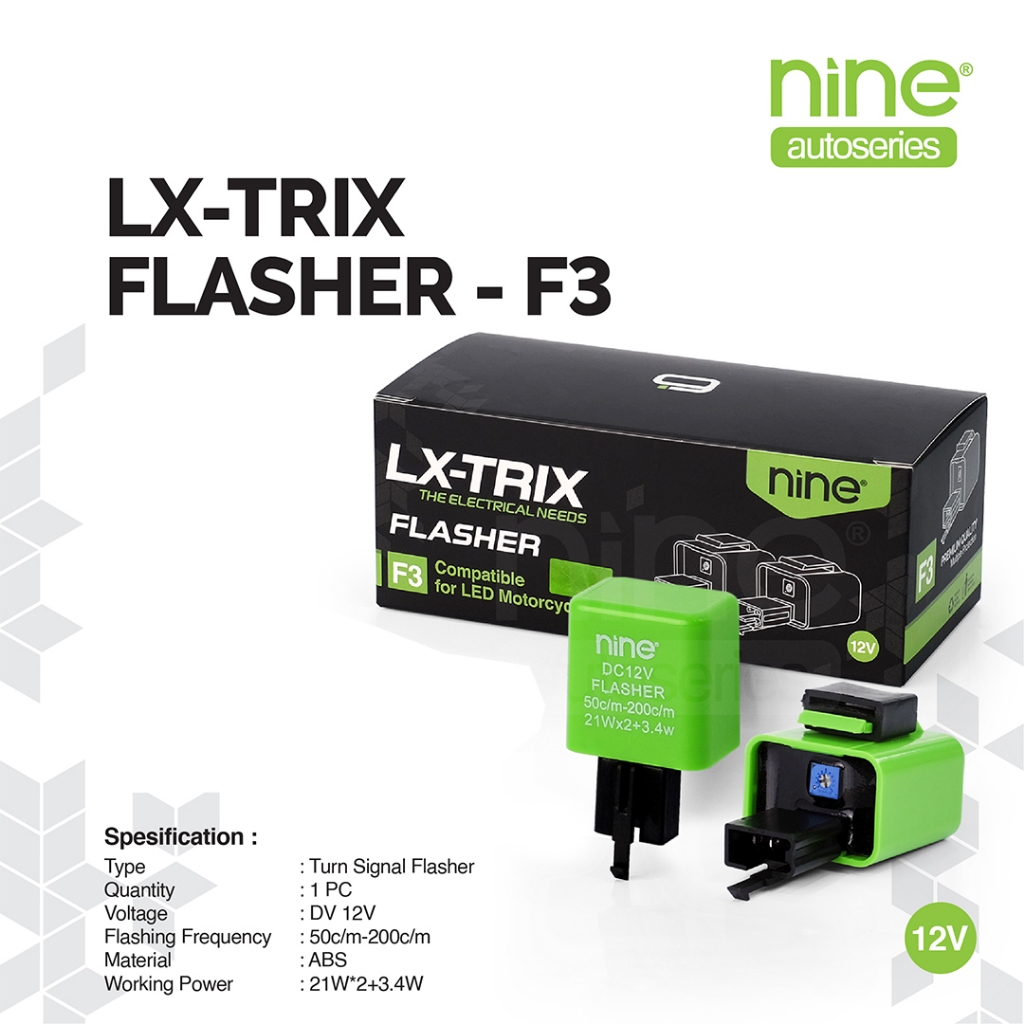 LX-TRIX Flasher Untuk Atur Kedipan Sein Motor Vario 150 Aerox New Lexi New R15 F3 - NINE AUTOSERIES Harga 24,900 rupiah*Gratis Ongkir