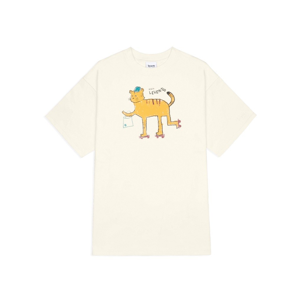 2024Áo Thun Levents "My Animals" Series Tiger/ Cream S-5XL