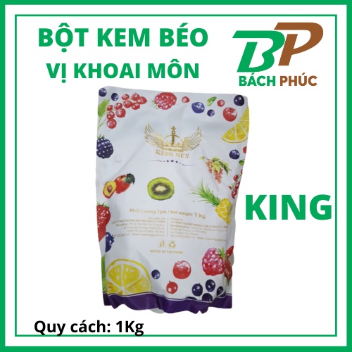 Bột TRÀ SỮA KING ( Khoai môn King socola King) Nguyên liệu pha chế trà sữa khoai môn
