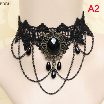 Flash Sale 1 chiếc cổ điển Vòng cổ dây đeo ôm sát cổ đồ trang sức kiểu Gothic Dây chuyền mặt dây vòng cổ giả