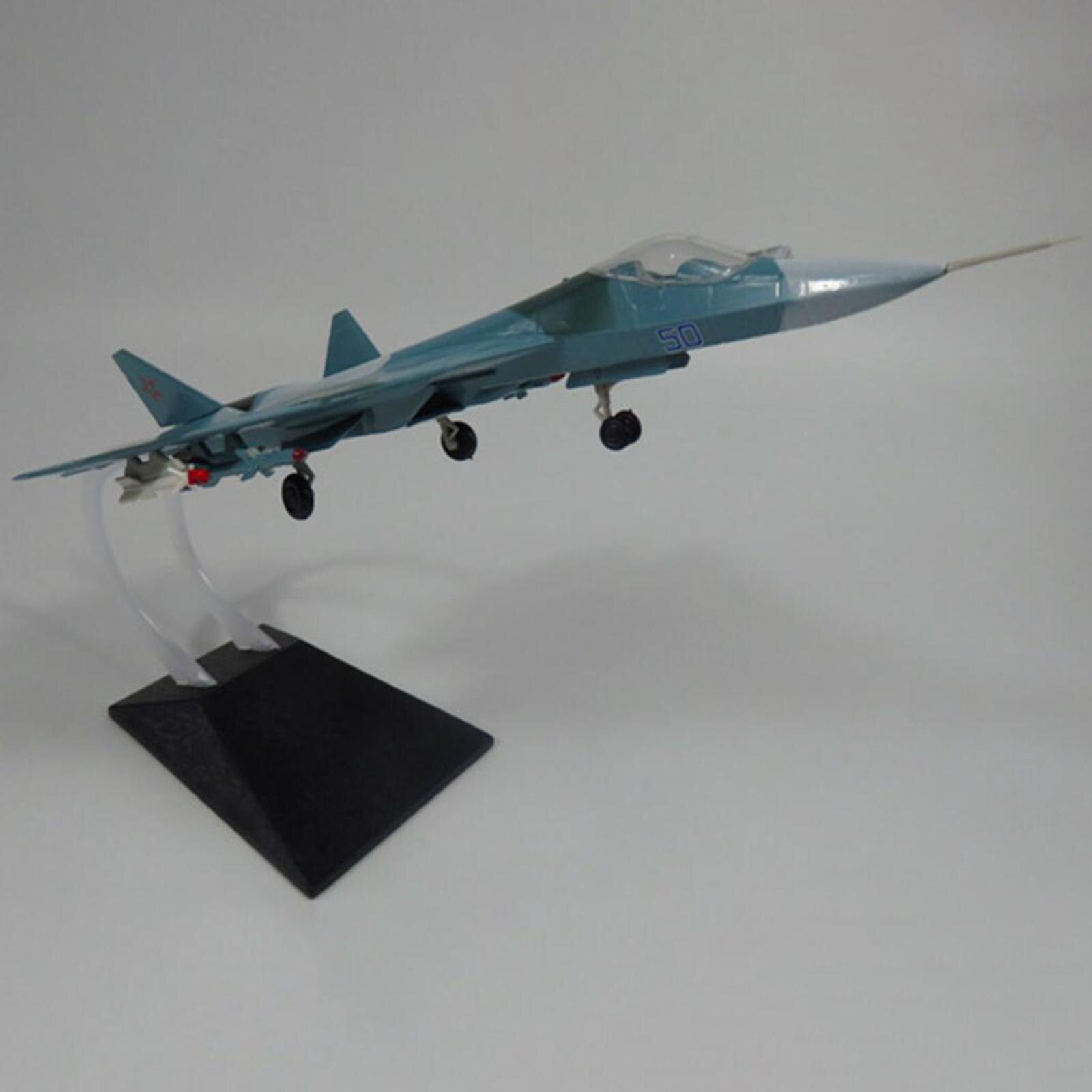 1:72 Aircraft Toys T50 Fighter Model Detachable Ornament Simulation Plane for Office Gift Table Living Room Child and