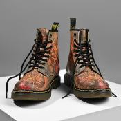 Dr. Martens Graffiti Oil Painting High-Top Leather Martin Boots