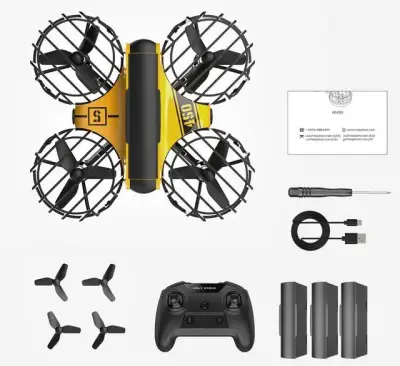 Holy Stone HS450/210/330 Mini RC Drone Headless Drones Mini RC Quadrocopter One Key Land Auto Hovering 3 Batteries Helicopter