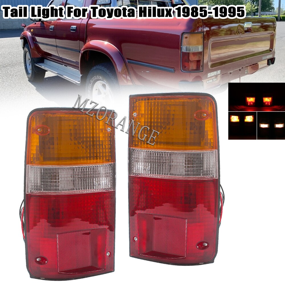 Đèn hậu phía sau cho toyota hilux mk3 ln rn yn đón 2-4wd 1989-1995 đèn led cản trước cảnh báo phanh đèn lái xe phụ kiện xe hơi