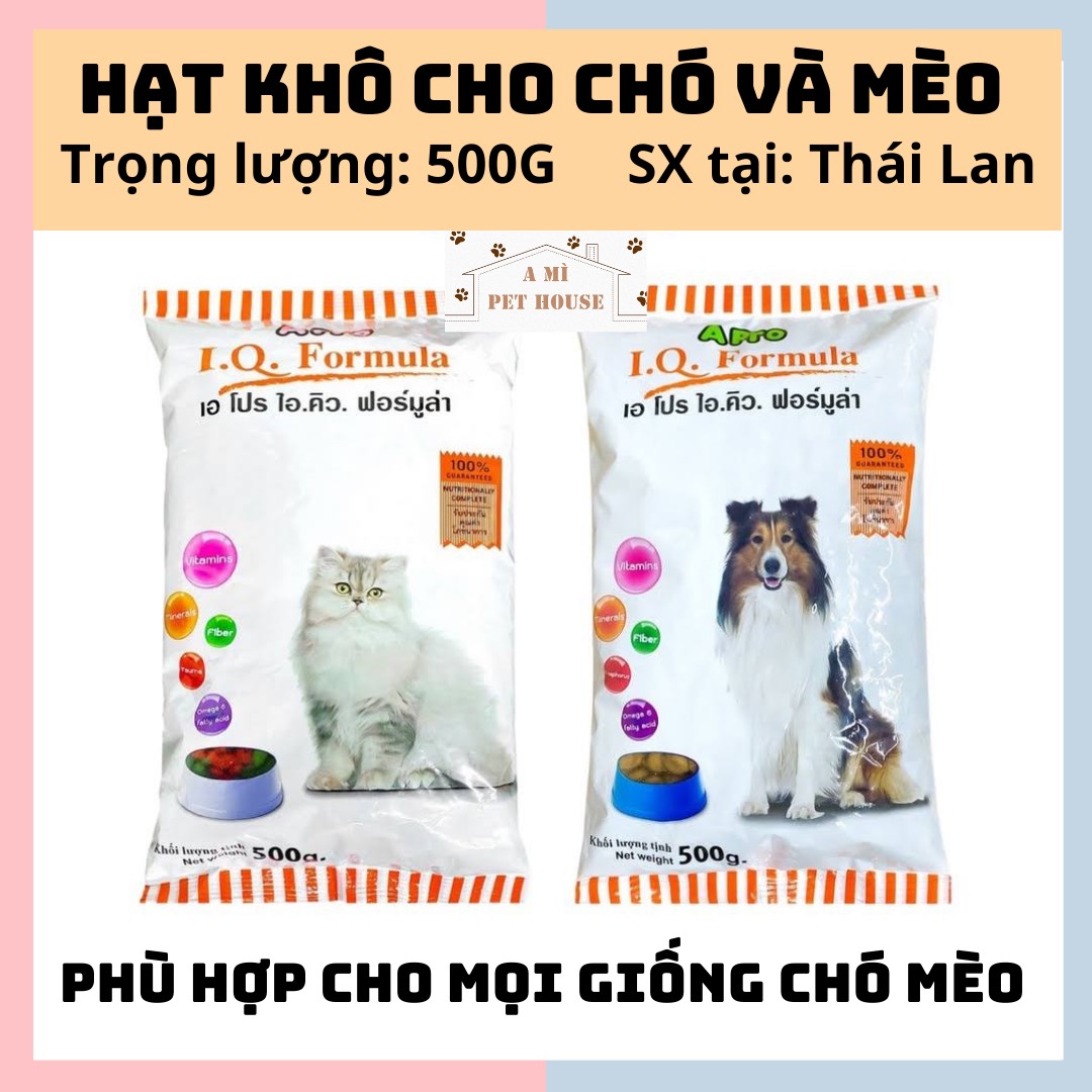 Thức ăn hạt Apro IQ Formula 500g cho chó mèo - Hạt Khô Chó Mèo Thái Lan
