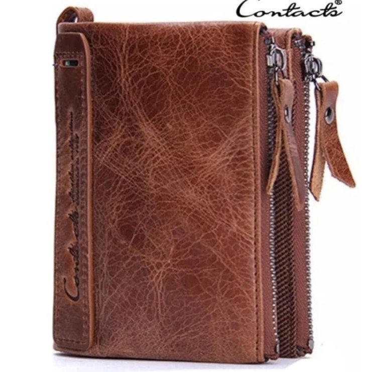 Dompet Pria Dompet Kulit Asli Contact's Leather Men Wallet Hadiah hadiah