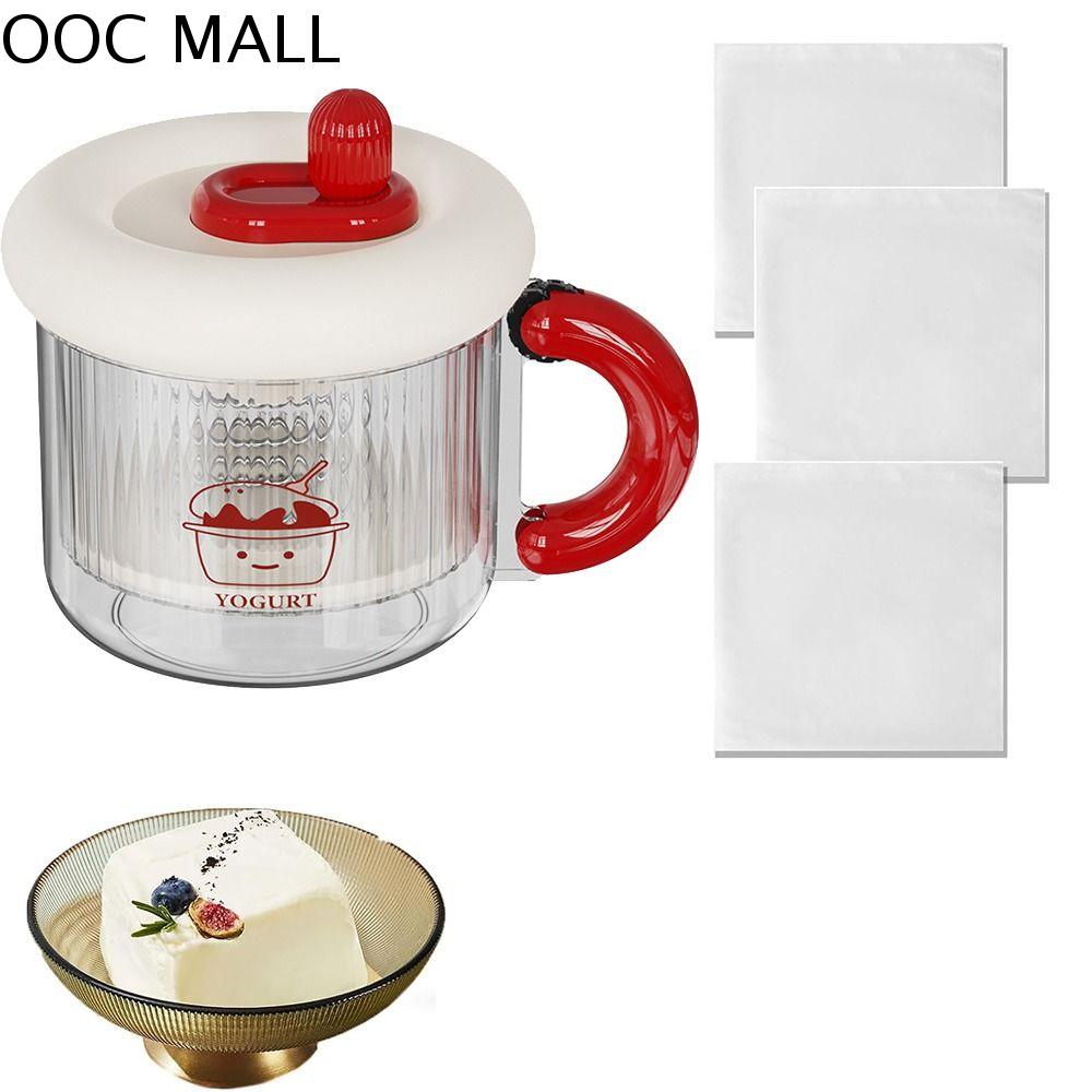 OOC Lưới mịn Dụng cụ lọc sữa chua Hy Lạp Có thể tái sử dụng Có thể giặt được Máy tách whey Đa năng với lưới lọc Bộ lọc sữa chua tự làm Nhà bếp