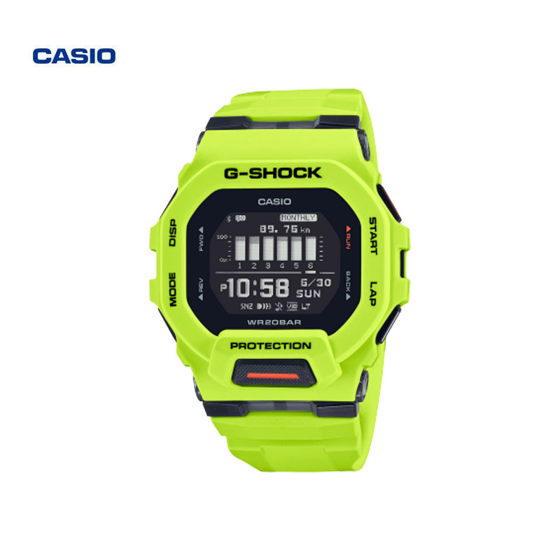 Casio đồng hồ GBD-200 nam thể thao ngoài trời đồng hồ vuông