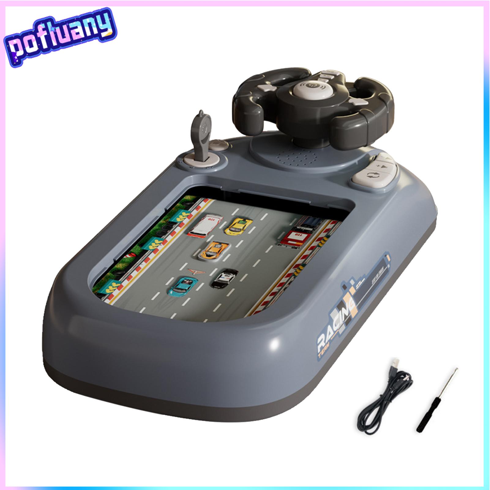 Educational Racing Game Interactive Steering Wheel Toy Interactive Kids Driving Simulator Toy with 2