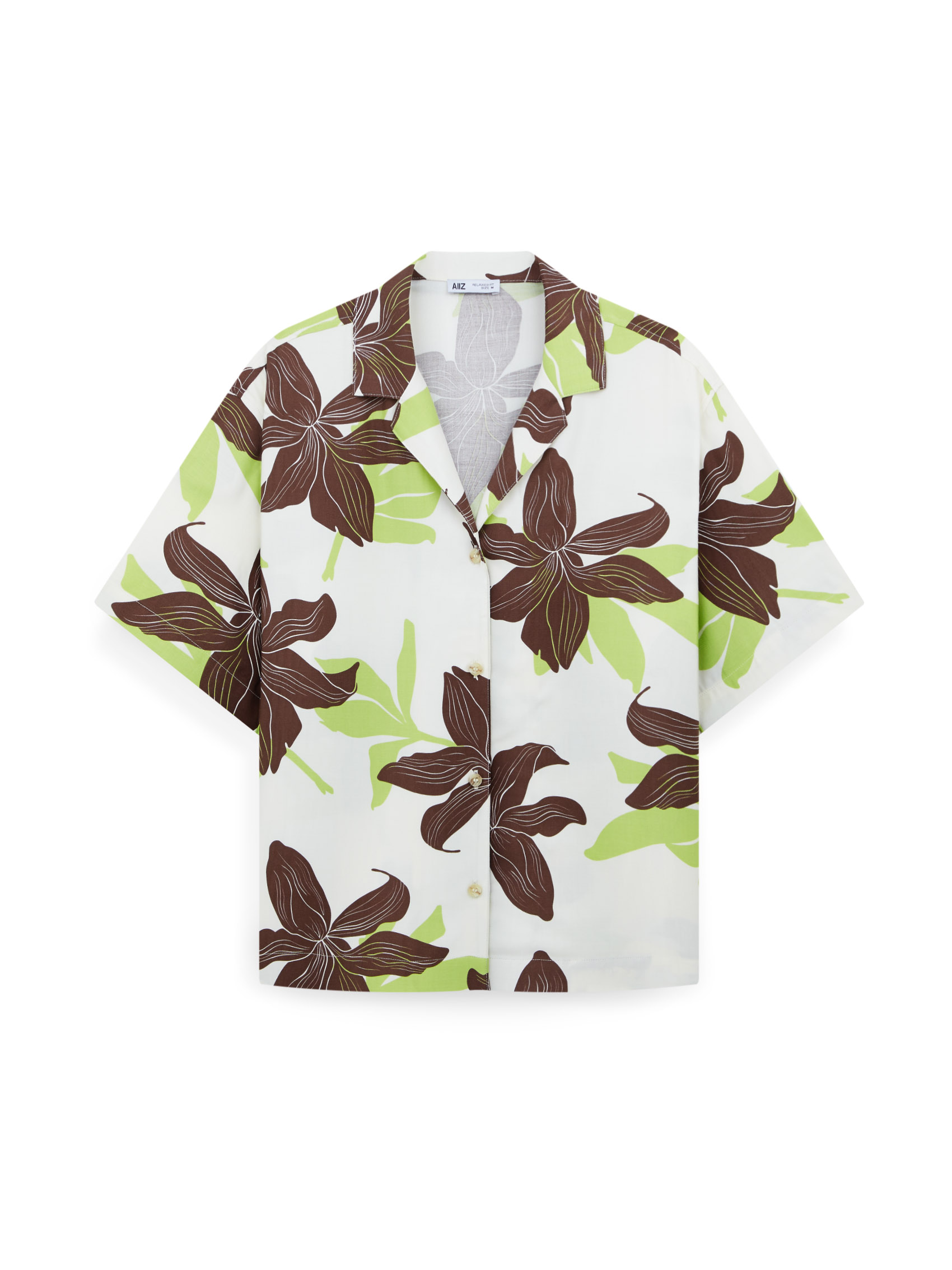 AIIZ (เอ ทู แซด) - AIIZ เสื้อเชิ้ตฮาวายผู้หญิงแขนสั้นพิมพ์ลายซัมเมอร์ ราคา 782 บาท*ส่งฟรี