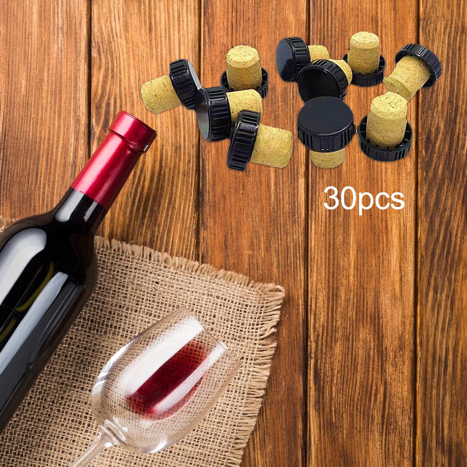oshhni 30 Pieces Wine Bottle Stopper T Shaped Cork Reusable Leakproof