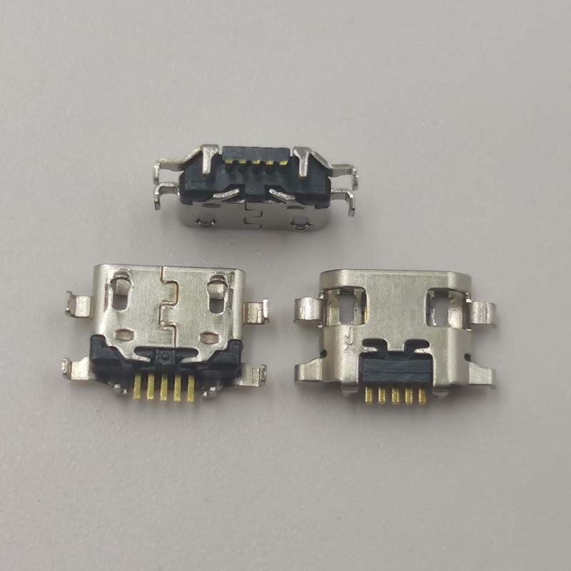 100 cái Micro USB cổng sạc điện thoại ổ cắm cắm cho thích hợp cho Samsung Galaxy a10s A107 2019 a107f cáp kết nối sạc