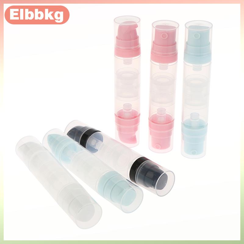 Elbbkg 5ml + 5ml đôi đứng đầu chân không Báo Chí loại phun lotion chai bơm lại trang điểm mỹ phẩm cho kem Gel dưỡng ẩm chất lỏng bơm container