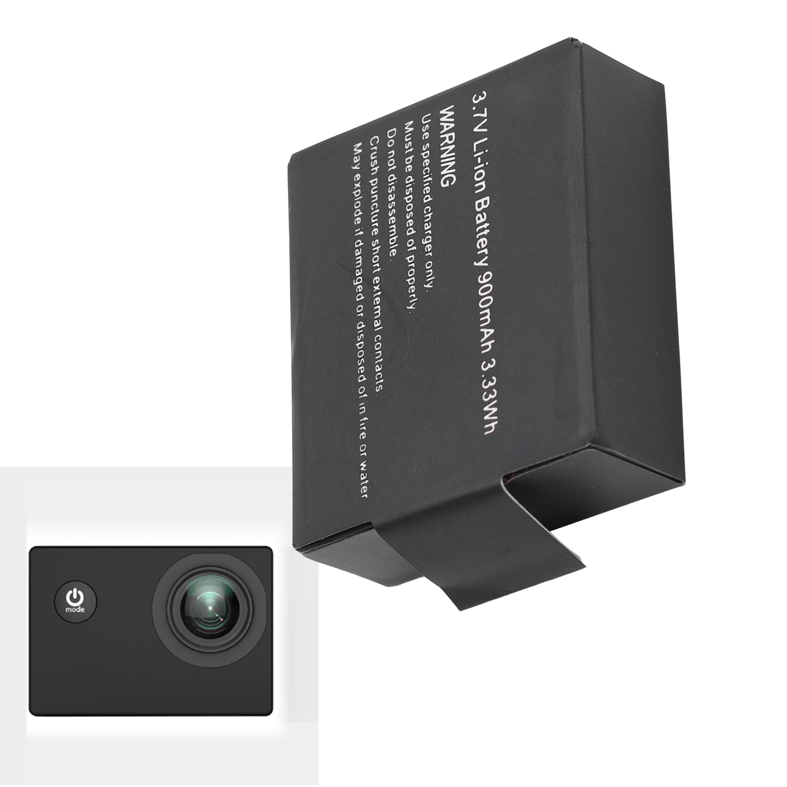 Pin Camera thể thao pin dung lượng 900mAh cho máy ảnh SJ5000 cho máy ảnh SJ4000 cho máy ảnh SJCAM cho máy ảnh M10