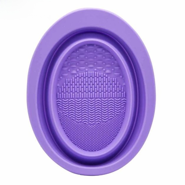Julystar mini Makeup Brush Cleaning Mat, Soft and Durable Silicone Cosmetic Cleaner Pad, Foldable Makeup Brush  BX1051