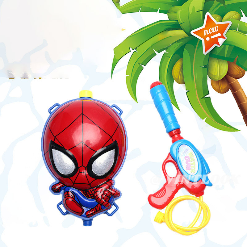 VINTLOOK Children's backpack water gun toy pull-out outdoor water rafting water fight spray water gun ราคา 121 บาท*ส่งฟรี
