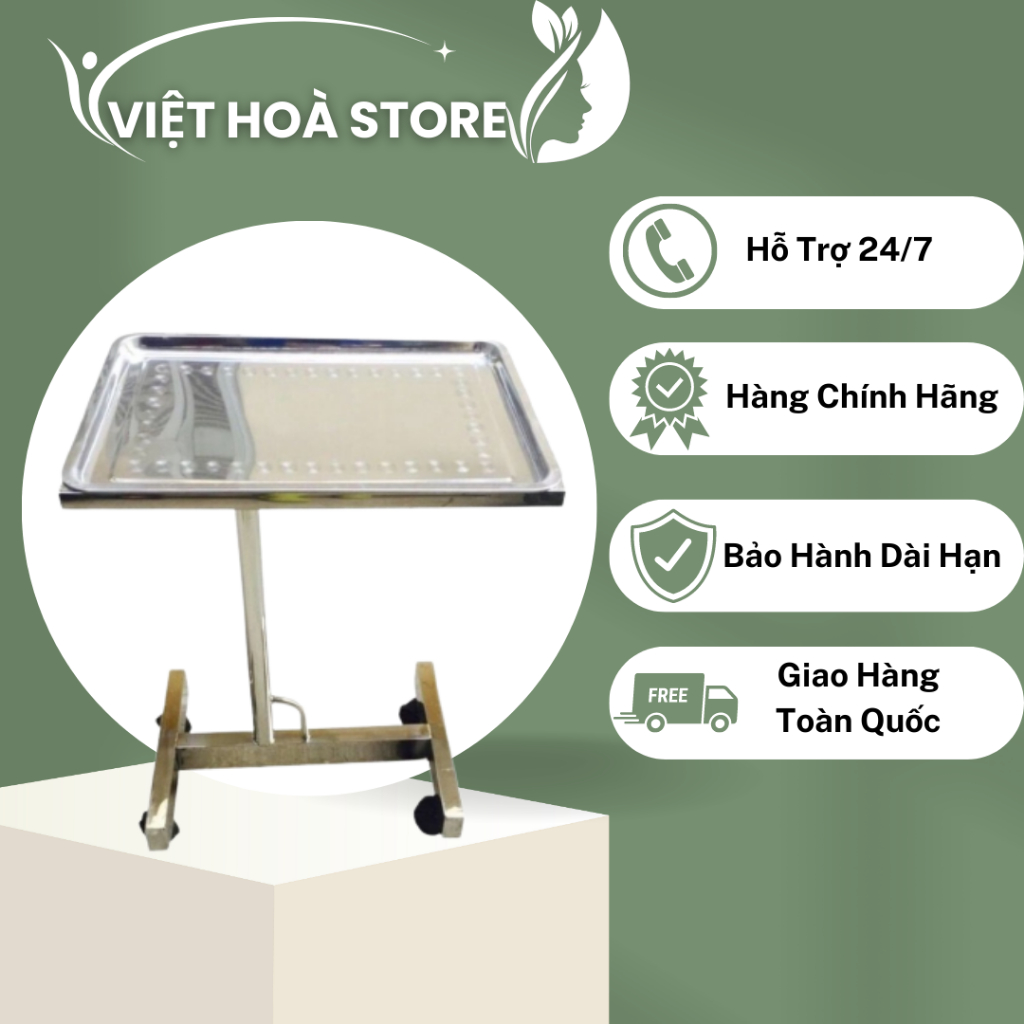 Bàn tít phẫu thuật đựng dụng cụ y tế spa - tmv
