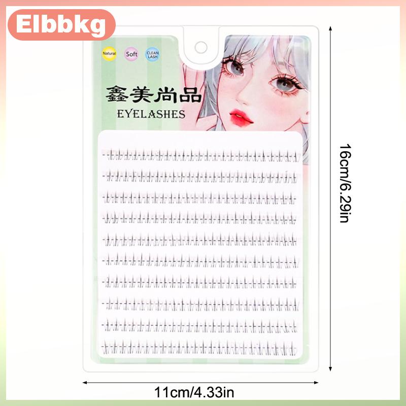 Elbbkg Đa phong cách cá nhân thấp hơn lông mi tự nhiên truyện tranh mắt cụm lông mi mở rộng sai cụm khối lượng lông mi
