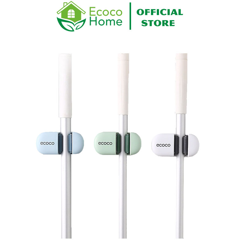 Kẹp Chổi ECOCO Móc Treo Cây Lau Nhà Dán Tường Tiện Lợi