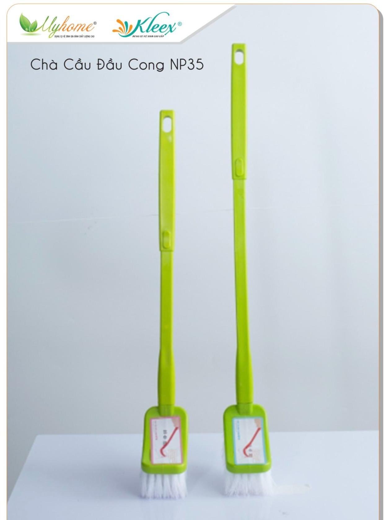 [Kleex] Curved Head Toilet Brush with Long Handle for Convenient Cleaning, Multi-Purpose Toilet Scrubber for Bathroom Cleaning - Np35 Giá 61,200 Đồng*Miễn phí vận chuyển