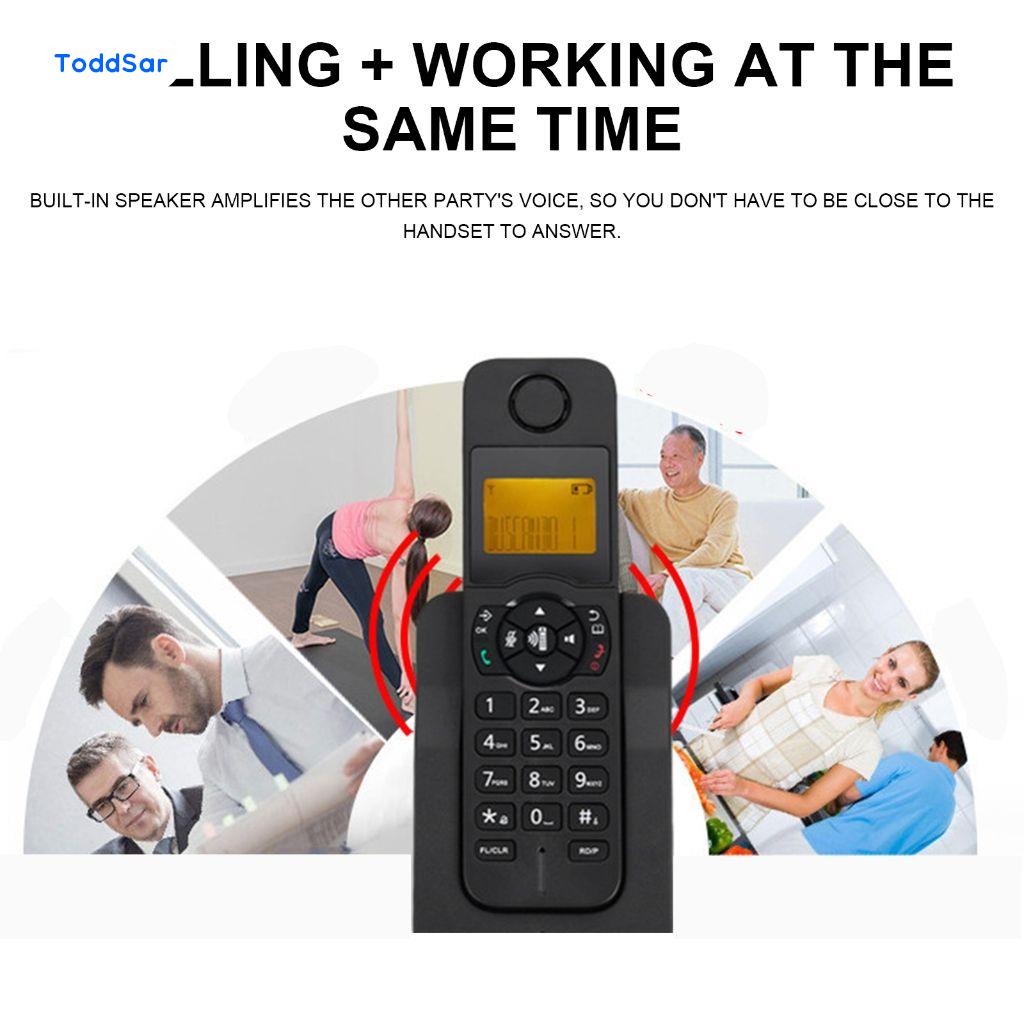 โทรศัพท์ไร้สายระบบดิจิตอล D1005 - การใช้งานที่บ้านในสำนักงานพร้อมอายุการใช้งานแบตเตอรี่ที่ยาวนาน พื้นที่เก็บข้อมูลขนาดใหญ่ ราคา 947 บาท*ส่งฟรี