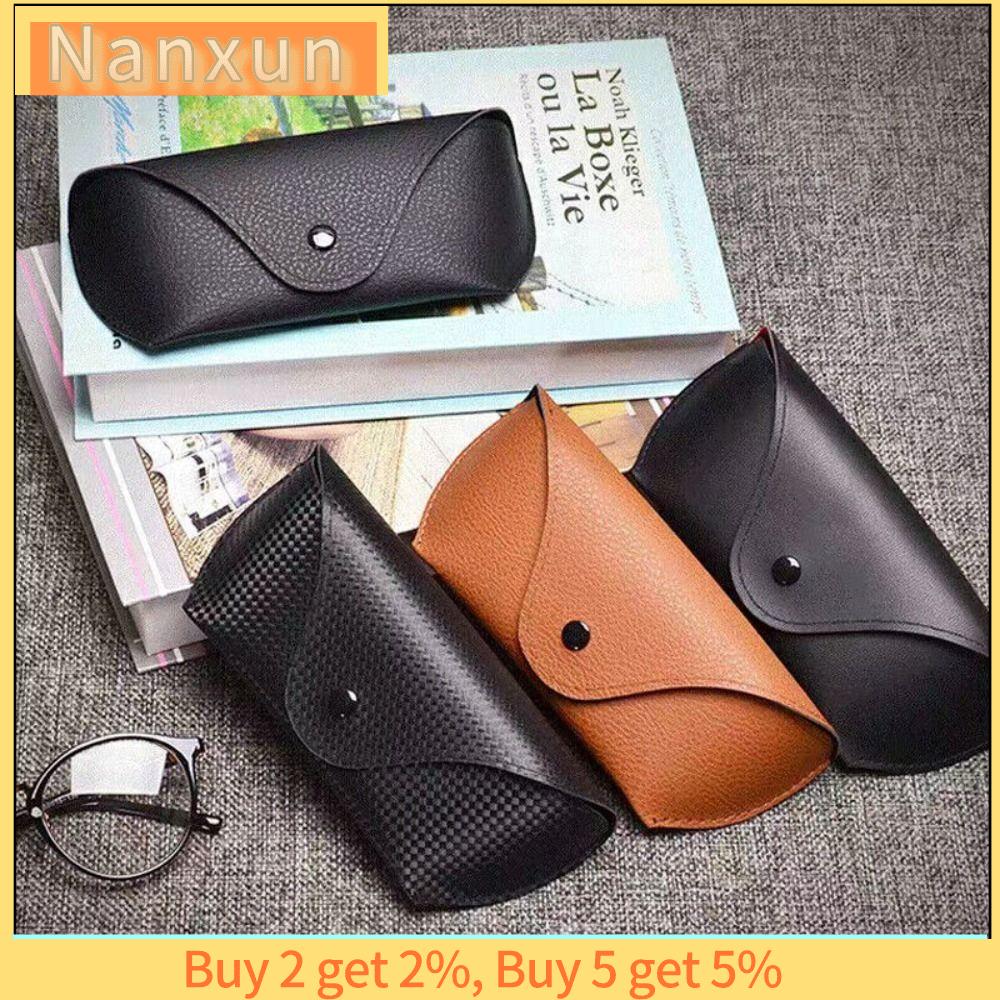 NWSJ Da PU Túi đựng kính Hộp đựng kính Vỏ Hộp kính râm Di động Hộp đựng Túi Kính râm Phụ kiện kính mắt