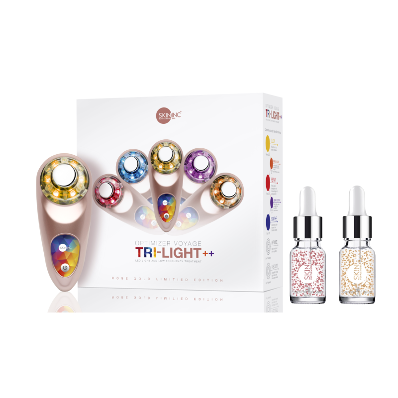 Buy Supercharge Recovery Kit incl. Optimizer Voyage Tri-Light++ (battery operated), & Skin Inc signature COENZYME Q10 and French Pine Bark Serum. Set value $ 534 Singapore
