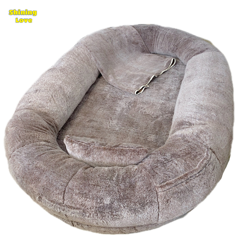 Human Dog Bed Giant Comfy Plush Dog Bed With Pocket Portable Large Bean Bag Human Sized Pets Bed For Humans Nap Extra Size Sofa ราคา 2,752 บาท*ส่งฟรี