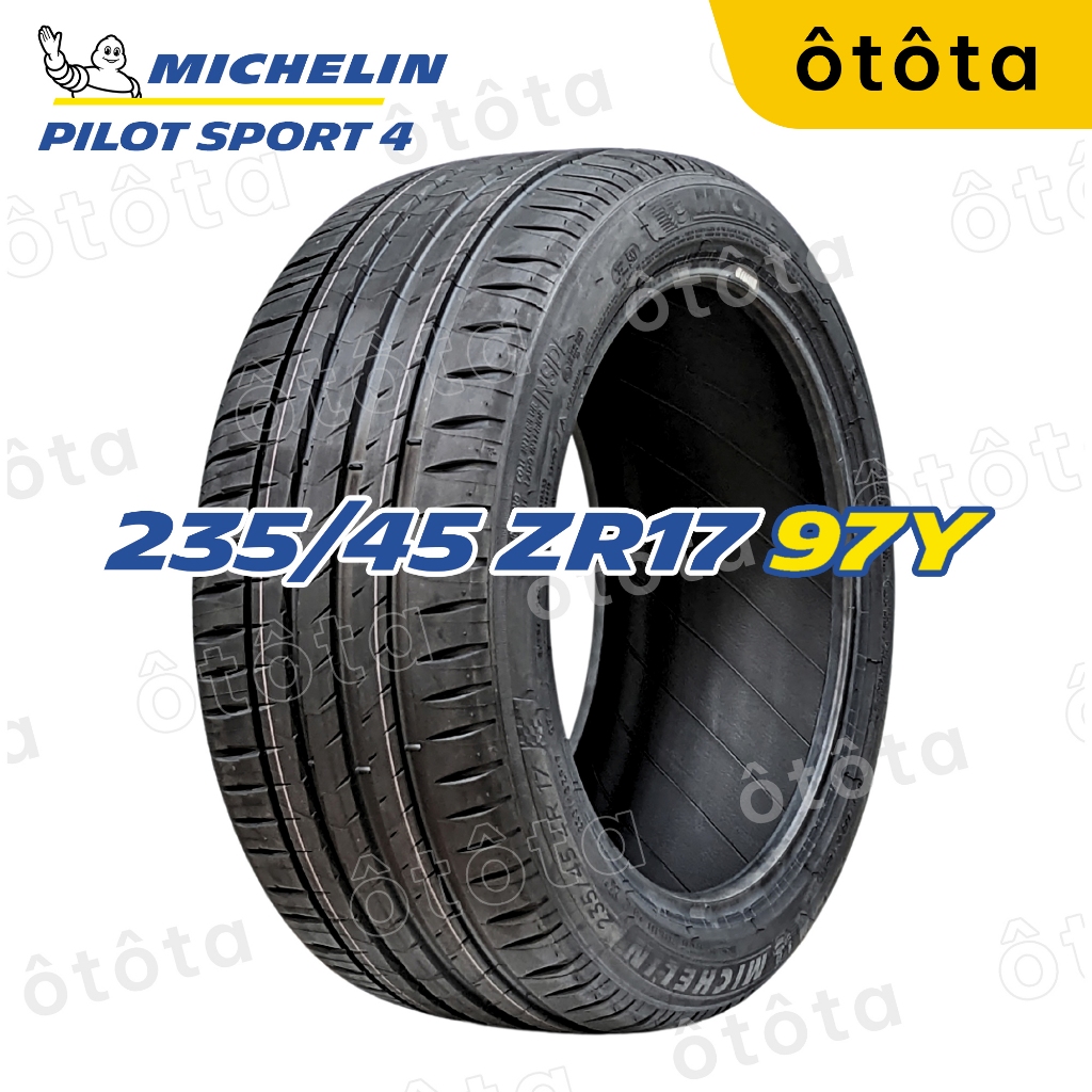 Lốp ô tô Michelin Pilot Sport 4 – 235/45 ZR17 97Y- Chính hãng BH 6 năm (235/45ZR17, 235 45 ZR17) Giá 6,078,800 Đồng*Miễn phí vận chuyển