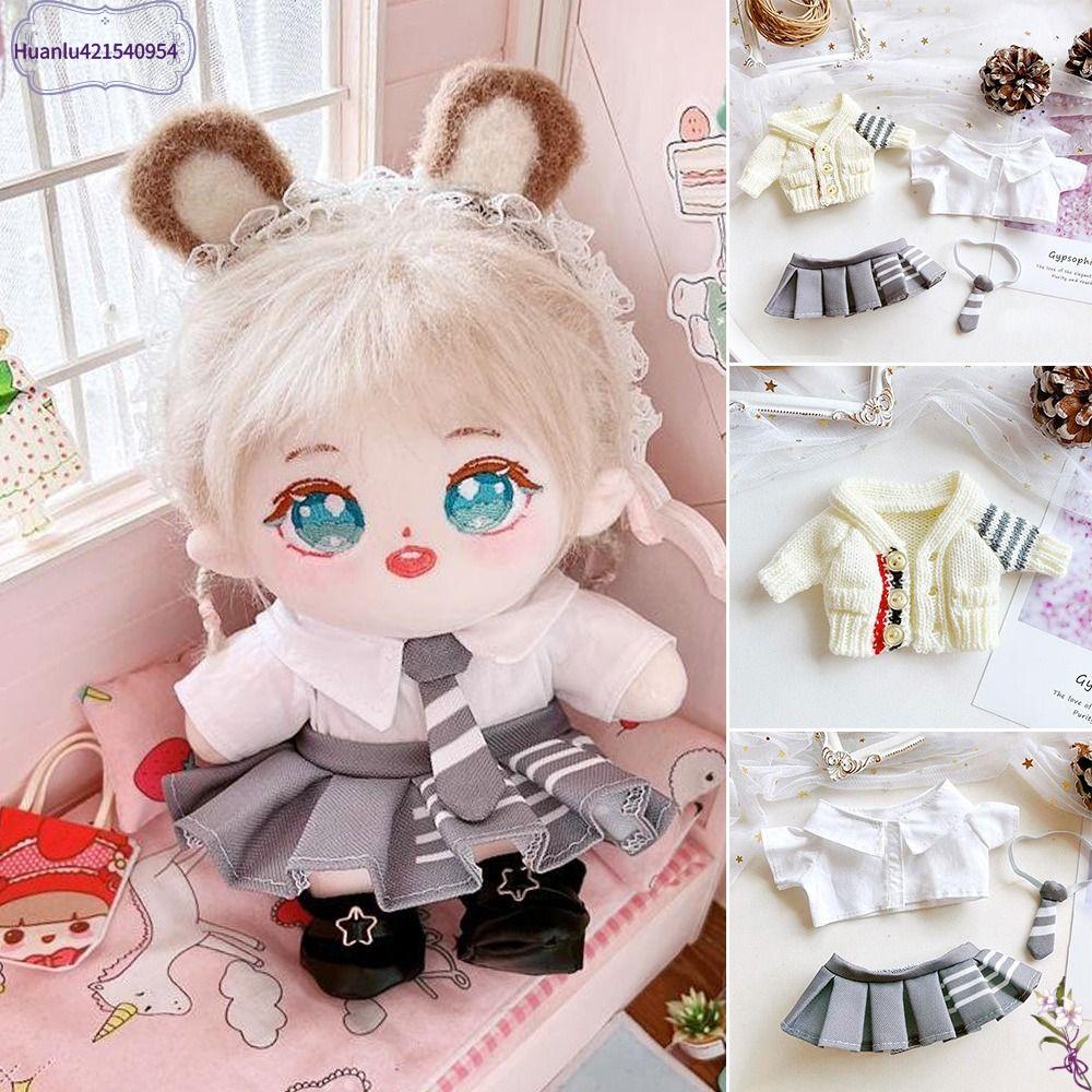 Huanlu421540954 1pc/1set 5 kiểu phụ kiện đồ chơi búp bê nhồi bông giày ngôi sao búp bê áo len búp bê quần áo búp bê 20cm váy áo búp bê