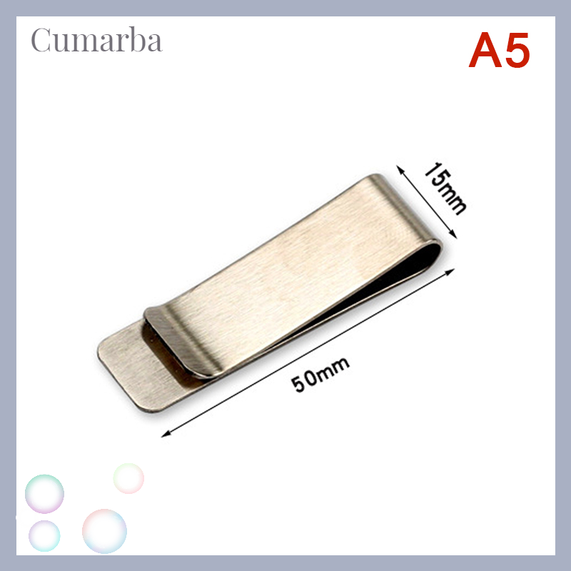 [Cumarba] Cao thép không gỉ chất lượng Kẹp tiền bằng kim loại Thời Trang Đơn Giản đô la bạc Tiền Mặt vòng xỏ ngón tay giữ điện thoại tiện lợi Hóa Đơn Kẹp Cho nam nữ