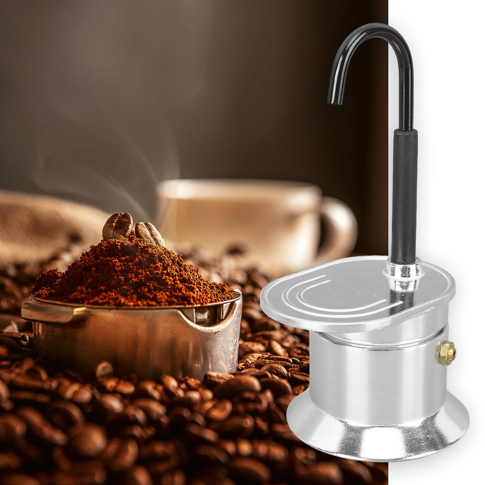 Serbery ống đơn Mini Bình đựng cà phê, máy pha cà phê, Trọng lượng nhẹ xách tay tái sử dụng hợp kim nhôm vòi Stovetop Mini Bình đựng cà phê