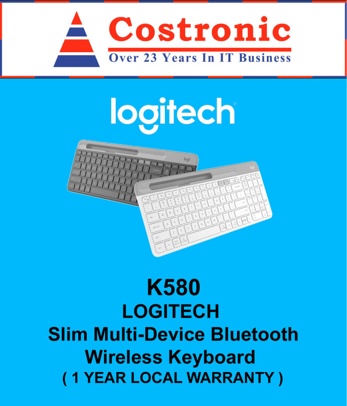 Logitech K580 Slim Multi-Device Bluetooth Wireless Silent Keyboard Singapore