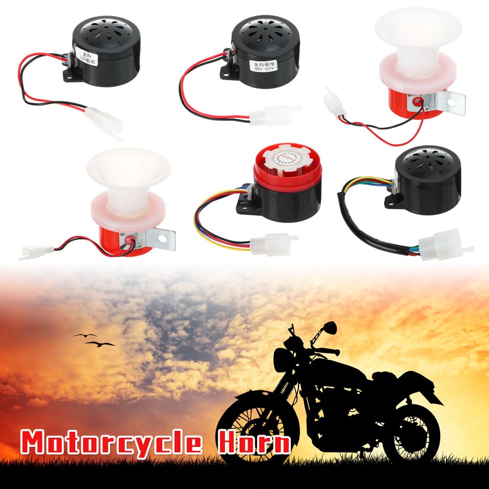 A5081 ATV 12V 60V 1.5A Moped Dirt Bike Round Loud Horn Motorcycle Electric