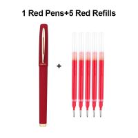 BAOKE Pulpen Gel / Gel Pen 0.5/0.7/1.0mm Kapasitas Besar Tinta Hitam Merah Biru Pena Tinta Gel Pena Karet 1 Pcs