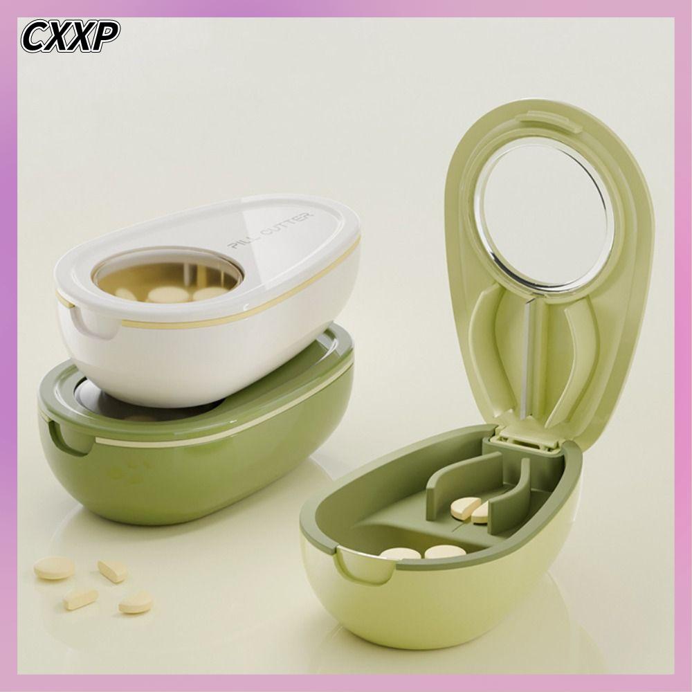 CXXP 2 trong 1 Bộ chia thuốc viên Chống bụi Viên thuốc Hộp đựng thuốc chia ngăn  Bộ chia tổ chức Bộ chia thuốc cho thuốc viên nhỏ hoặc lớn